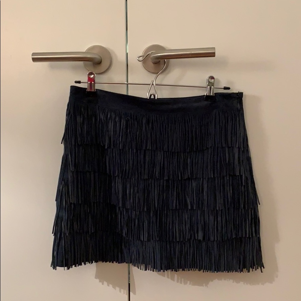 Michael Kors Fringed Suede Skirt